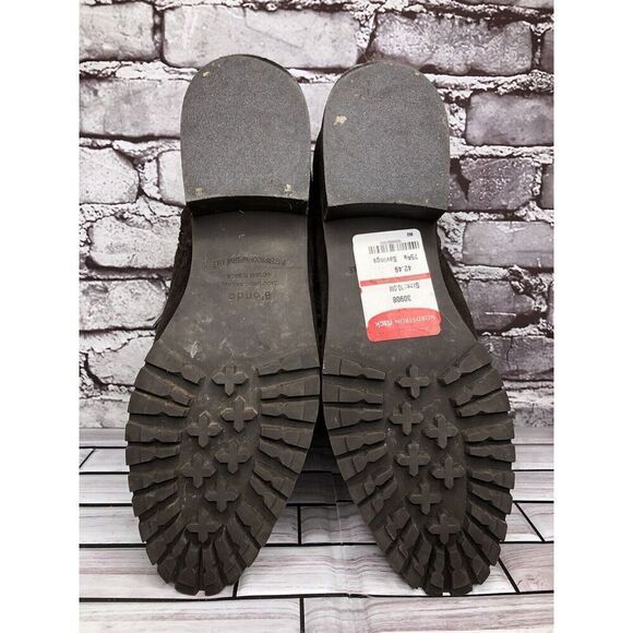 Blondo Brown Suede Leather Waterproof Ankle Lace Up Side Zip Boots Women Sz 10M - Picture 9 of 16